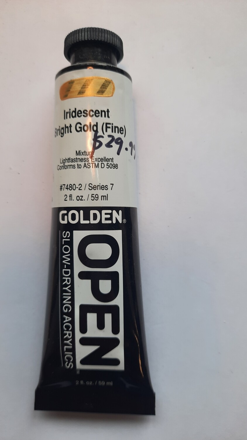 Golden Open Acrylics Iridescent Bright Gold 2oz