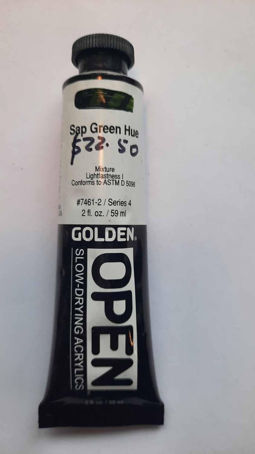 Golden Open Acrylics Sap green Hue 2oz