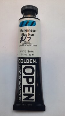 Golden Open Acrylics Manganese Blue Hue 2oz