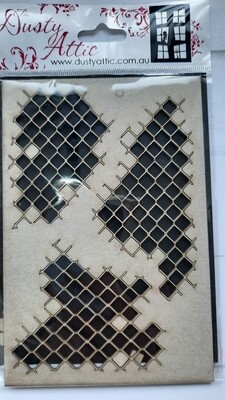 Broken Bits wire chipboard 
