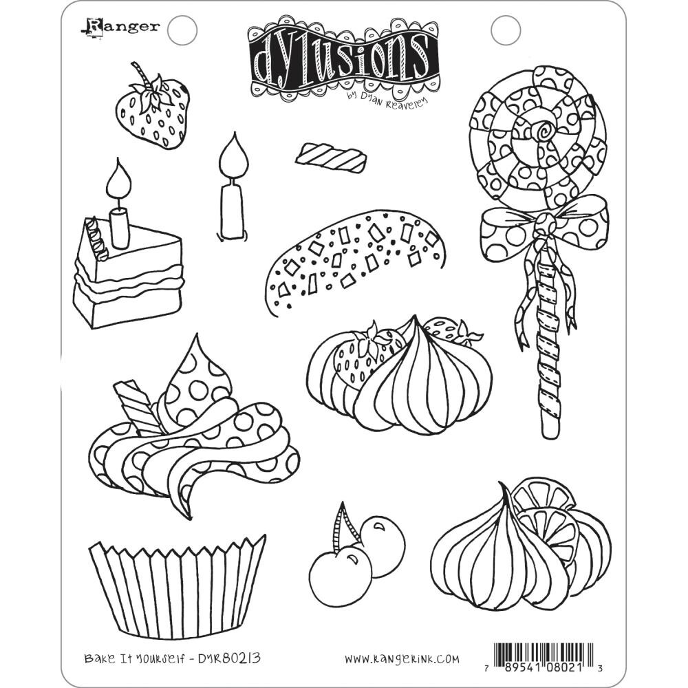 Dylusions Stamp Bake it yourself