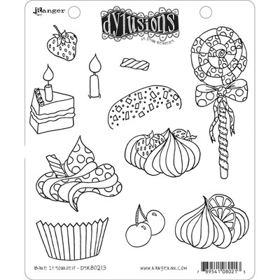 Dylusions Stamp Bake it yourself
