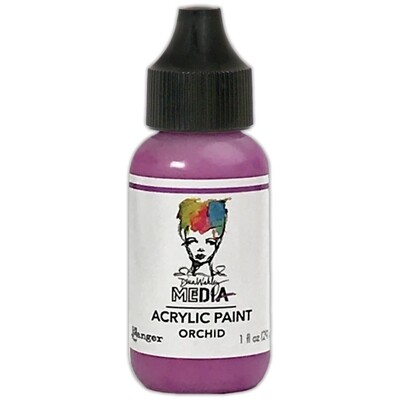 Dina Wakley orchid paint  