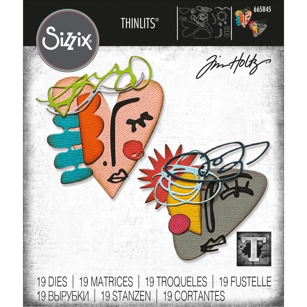 Sizzix die Abstract Faces 