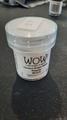 Bright white wow! embossing powder
