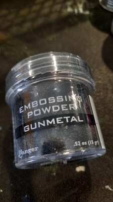 Ranger gunmetal embossing powder