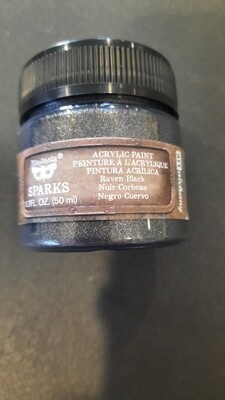 Raven black sparks paint