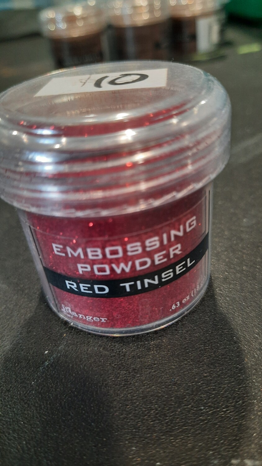 Ranger Red Tinsel embossing powder