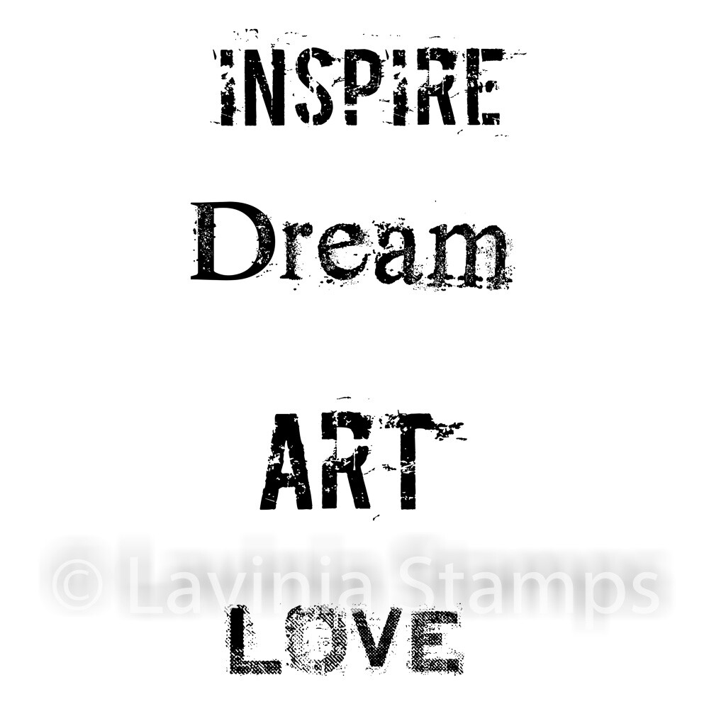 Inspire Me  lavinia word stamps