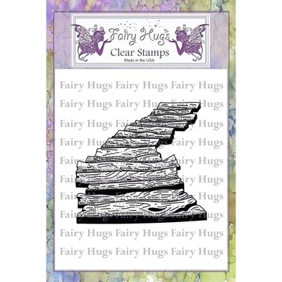 Fairy Hugs Stamp Wooden Walkway 