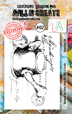 #437 watering can  Aall and create A7