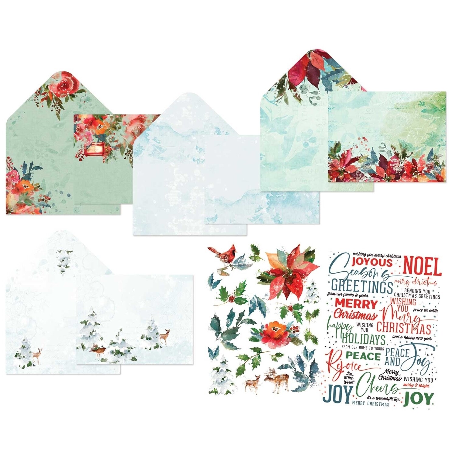 49 and Market Holiday Wishes Card Kit