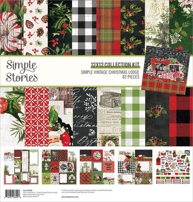 Simple Stories Christmas Lodge essential pack 12x12