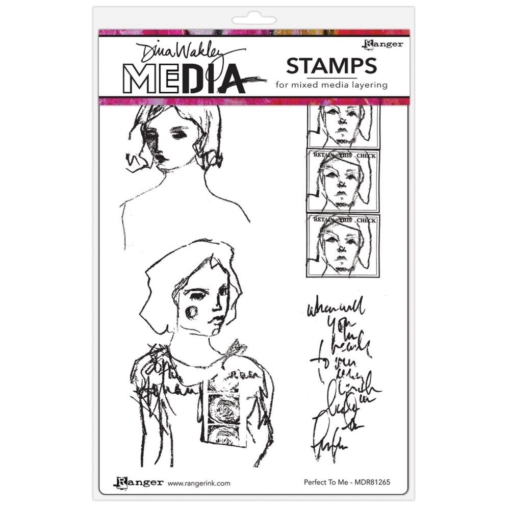 Dina Wakley Perfect to me Stamp #preorder