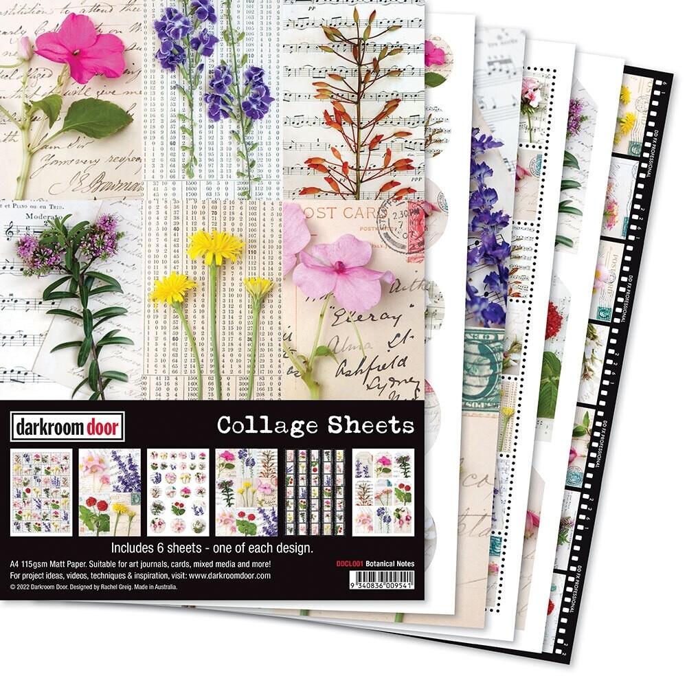 Collage Sheets Botanical Notes