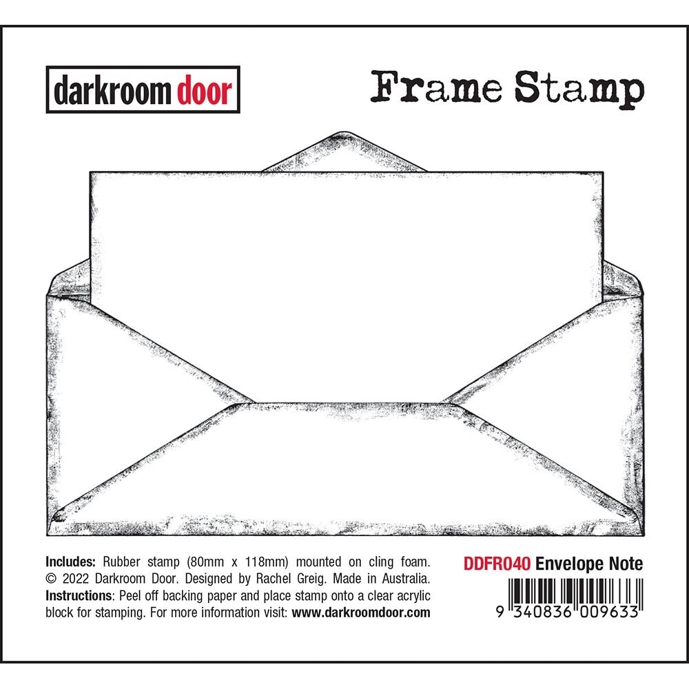Frame Stamp Envelope Note