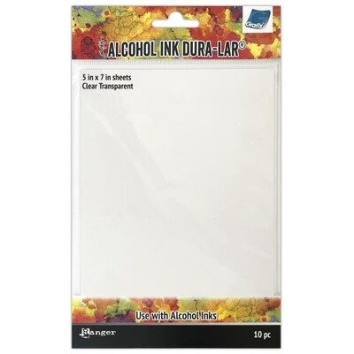 Alcohol Ink Dura-Lar 5x7 Clear 10 sheets
