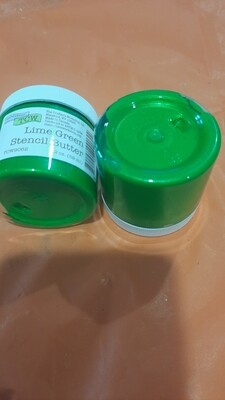 Lime Green Stencil Butter