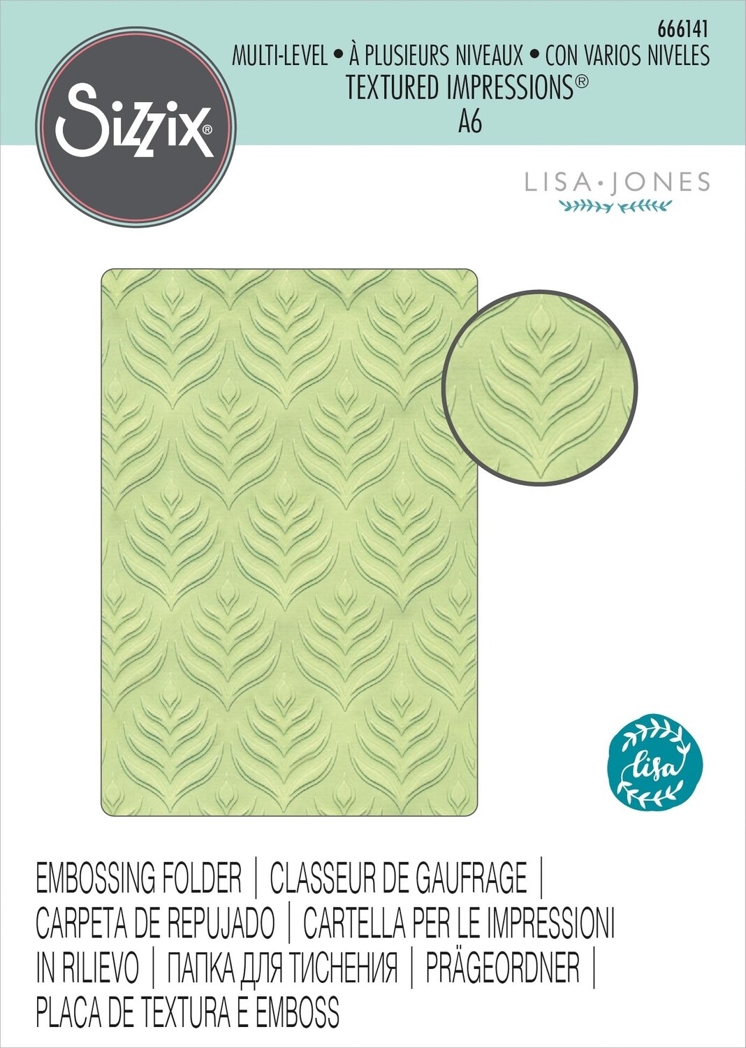 Multi Level Embossing Folder Palm Repeat