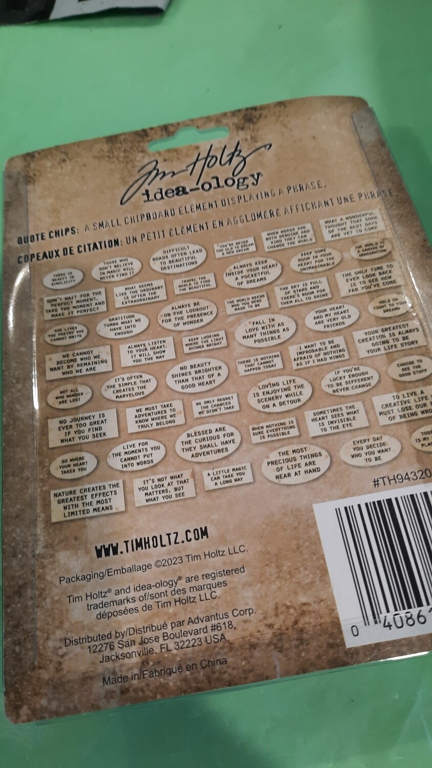 Quote Chips Labels