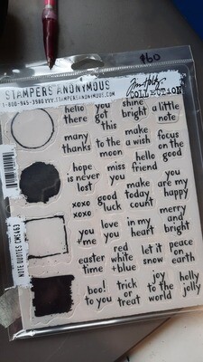 Tim Holtz Stamp Note Quotes