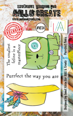 #1034 A7 Stamp Purrfect Paws