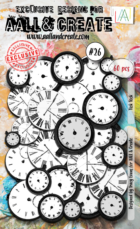 #26 ephemera die-cuts ticktock