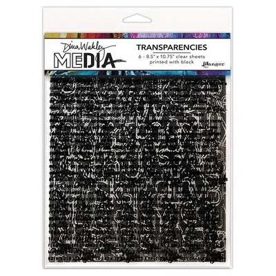 Dina Wakley Transparencies Typography set 1