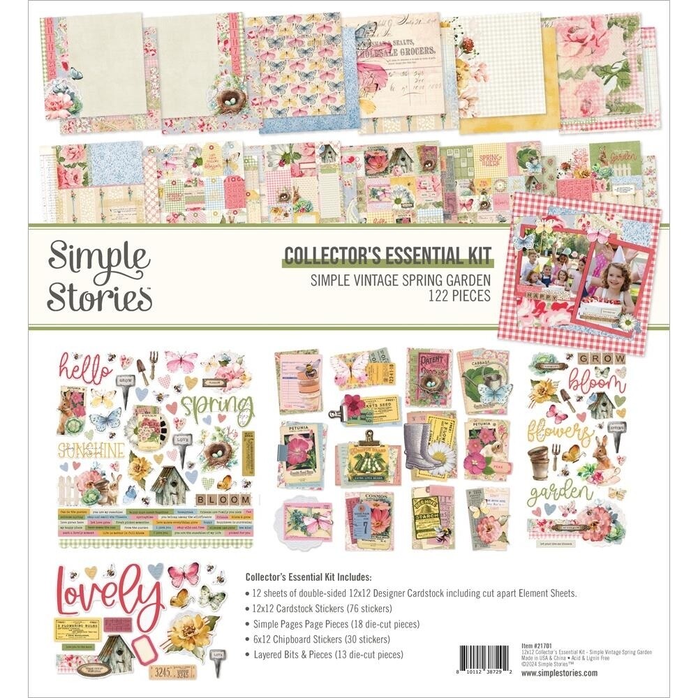 Simple Stories Simple Vintage Spring 12x12 Collectors essential kit