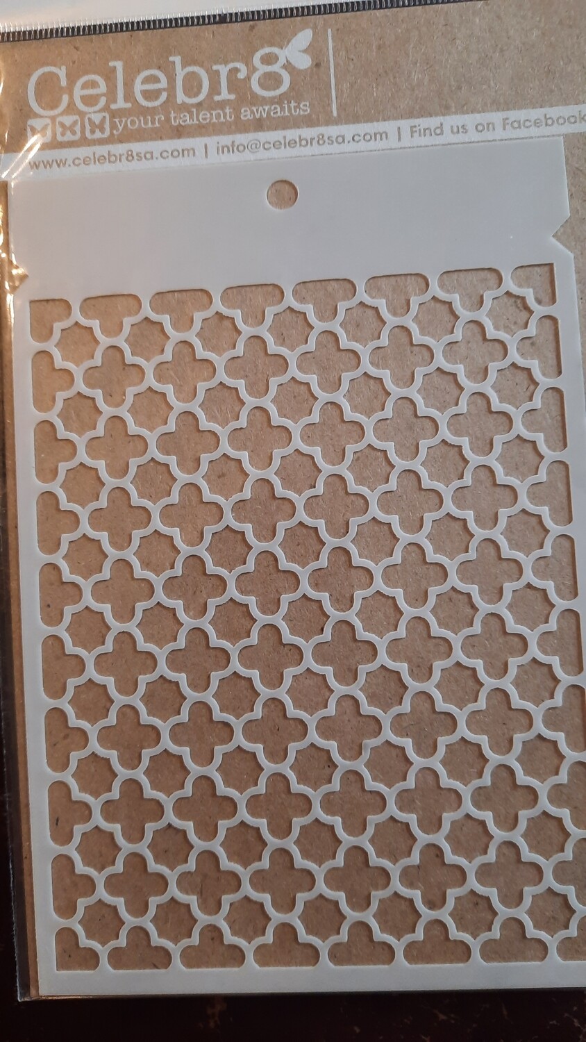 Moroccan stencil  6x4&quot;