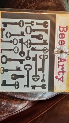 Keyed A6 stencil