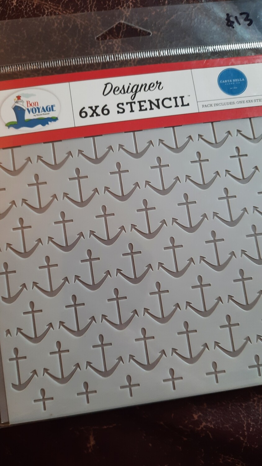 Anchor Stencil 6x6