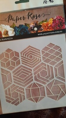 Geo Hexies Stencil