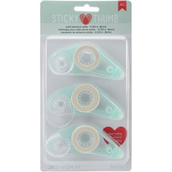 Sticky thumb refills permanent mini (3 per pack) 