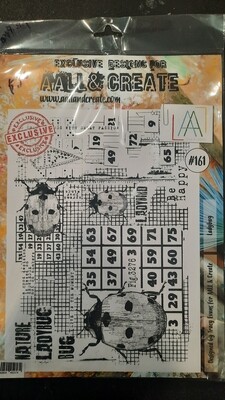 #161 ladybug A4 stamp