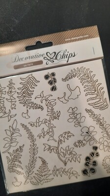 Woodland Chipboard Ferns and leaves