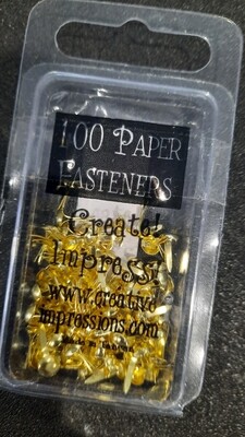 100 mini gold brads
