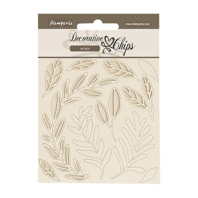 Stamperia Chipboard Leaves Pattern 