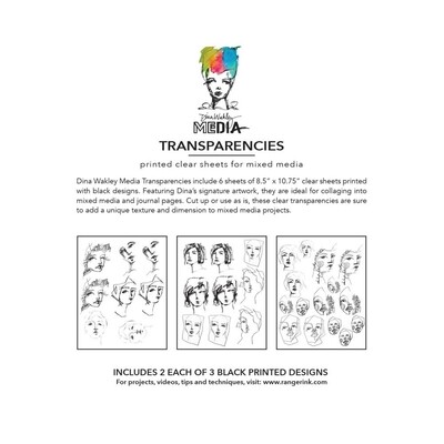 Dina Wakley Transparencies  Tinies Set #2