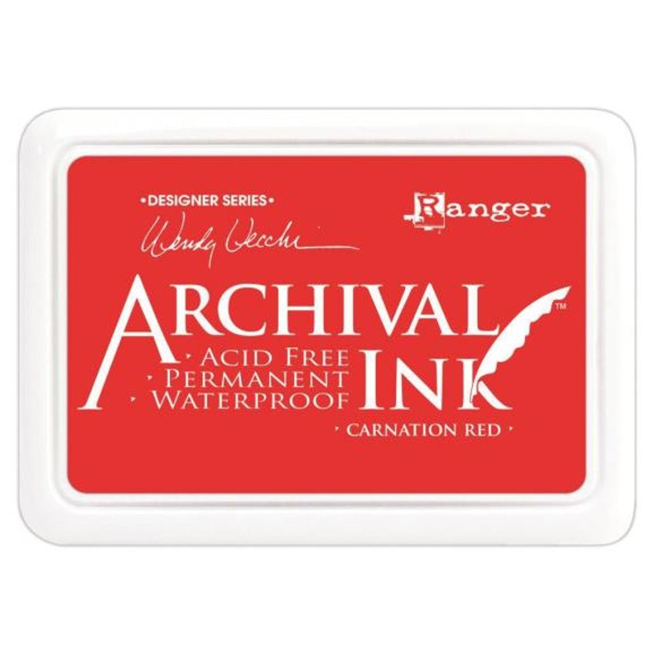 Archival Ink Pad Carnation Red