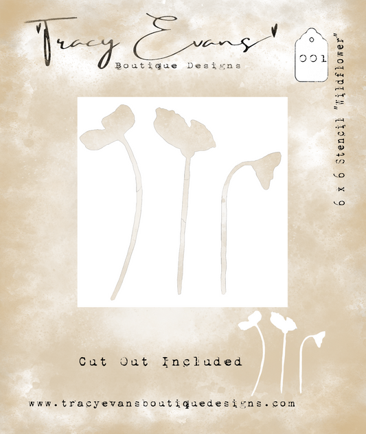 Wildflowers Stencil ST001