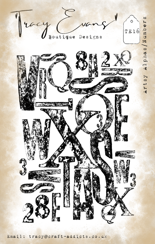 Artsy Alphas/numbers  TE16