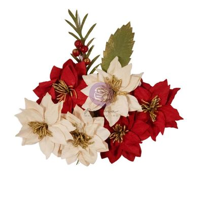 25 and Peppermint Poinsettias