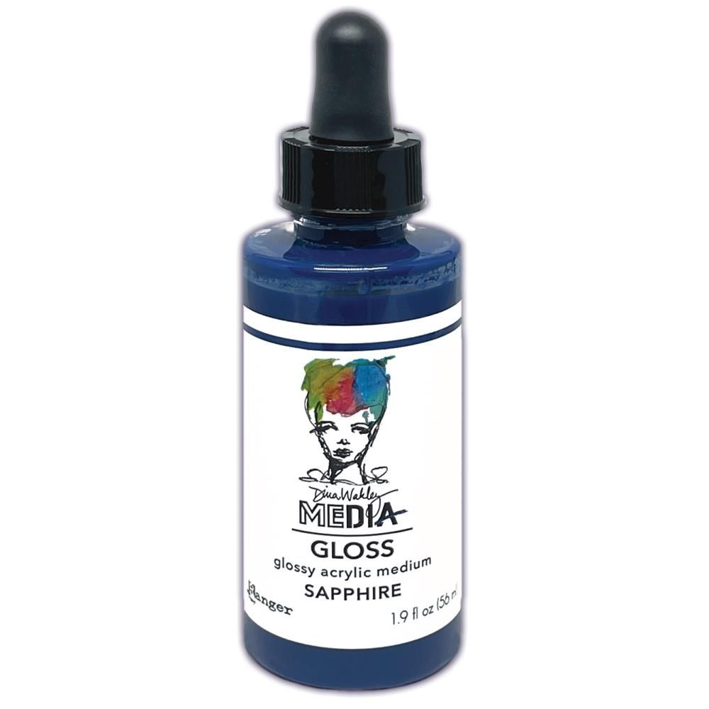 Glossy Acrylic Medium Sapphire