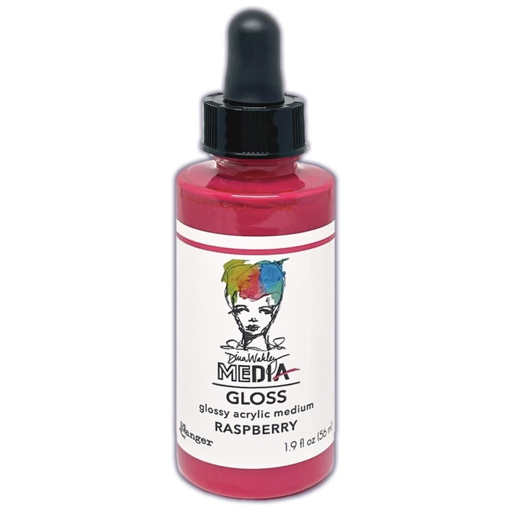 Glossy Acrylic Medium Raspberry