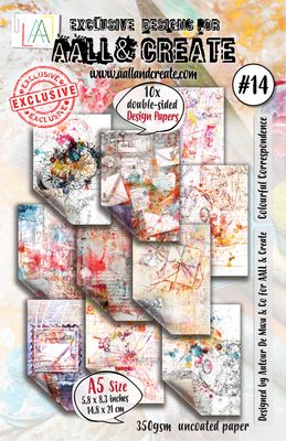 #14 A5 Papers Colorful Correspondence