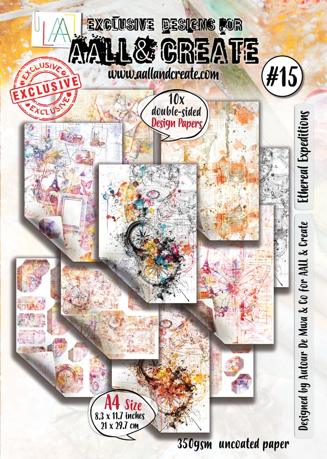 #15 Ethereal Expeditions 350gsm A4  paper pack