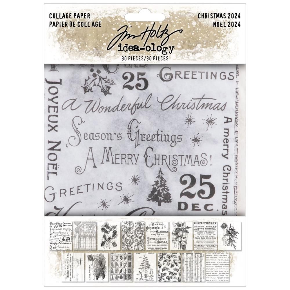 Idea-ology Christmas 2024 Collage sheets