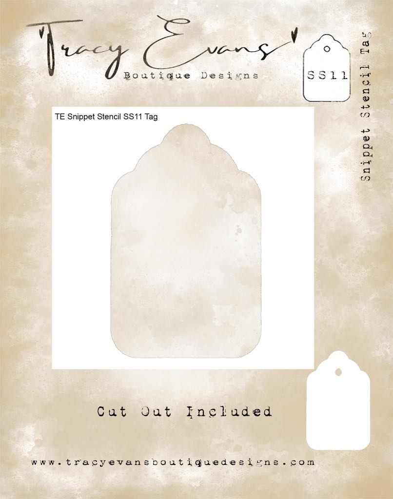 SS11  Tracy Evans Snippet Stencil Tag