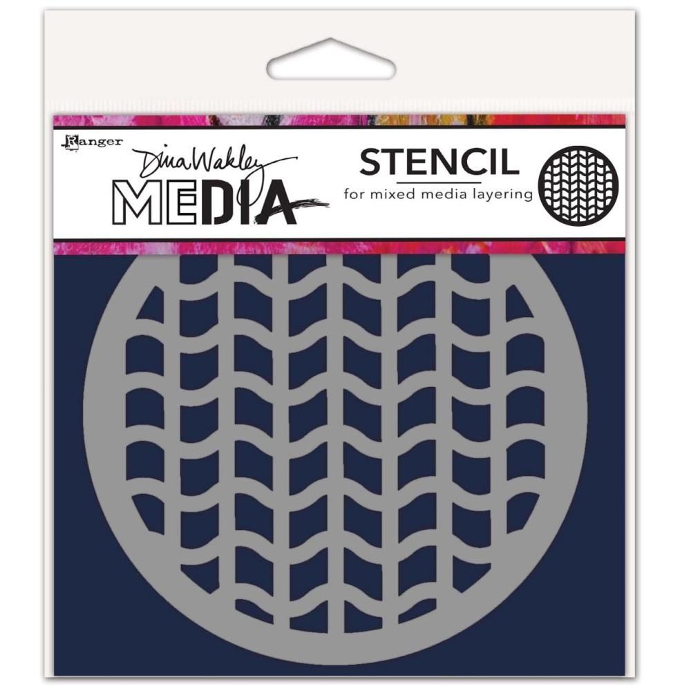 Tyre Tracks Coaster Stencil 